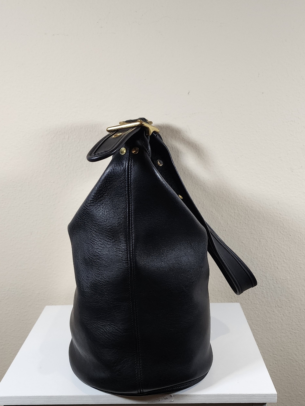 Vintage Coach Navy Duffle Sac #9085 - Picture 7 of 16